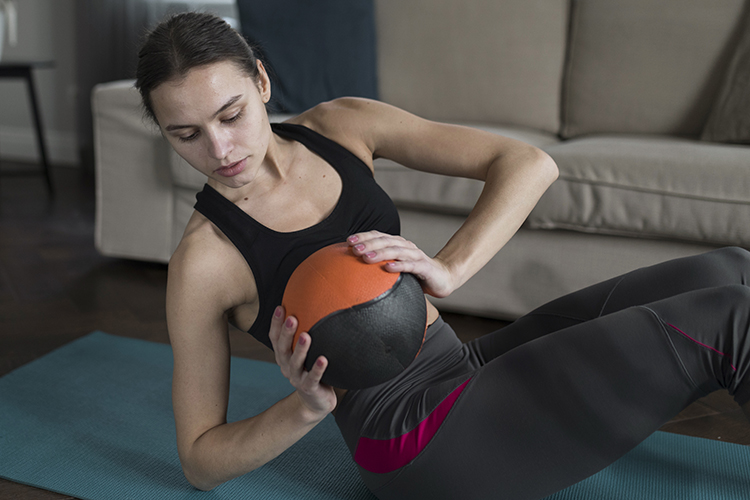 medicine ball core workout