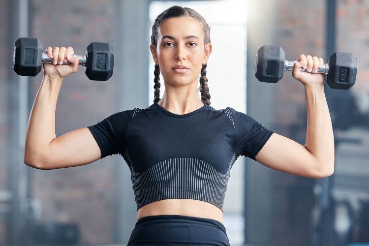 beginners dumbbell workout for women