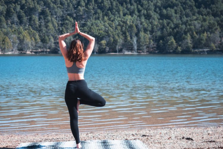 yoga on the beach