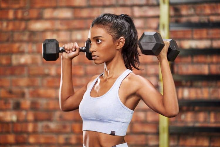 upper body dumbbell exercise