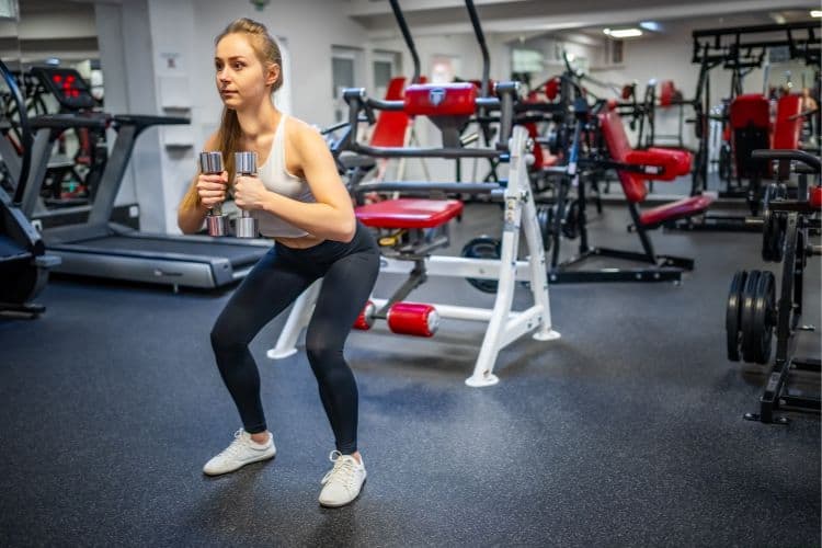 circuit workout dumbbells