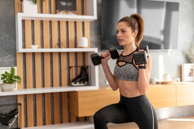 hiit with dumbbells