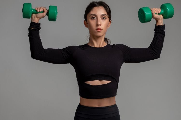 workout moves with dumbbells