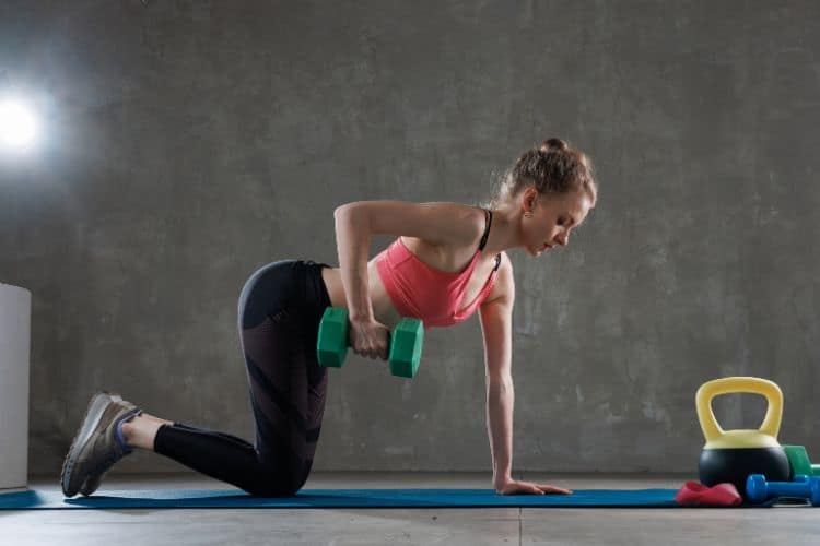 dumbbell burpee workout