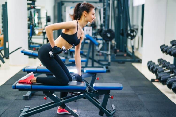 upper body supersets with dumbbells