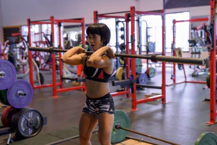 Barbell squat exercise as part of a 3 day compound workout split