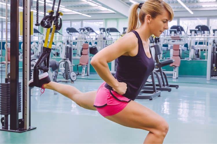 Athlete performing jump squats for explosive leg power workout