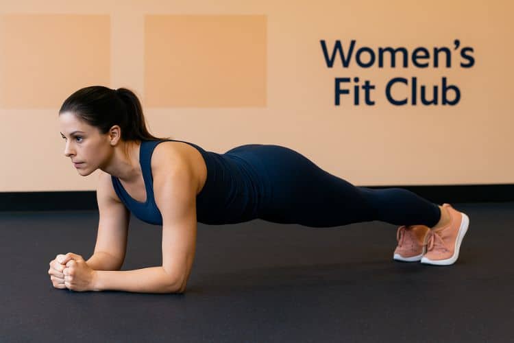 Beginner practicing a perfect isometric plank hold during a calisthenics workout