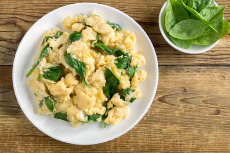 A quick and easy protein scramble eggs breakfast, perfect for busy cold mornings.